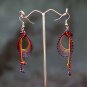 Colourful 'Music Notes' Handmade Hoop Gypsy Boho Hippie Earrings