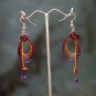Colourful 'Music Notes' Handmade Hoop Gypsy Boho Hippie Earrings