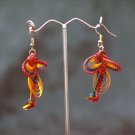 Colourful 'Dragonfly' Handmade Hoop Gypsy Boho Hippie Earrings