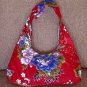 RED SMALL BOHO SAKURA FLORAL SHOULDER HANDBAG PURSE