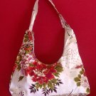 WHITE SMALL BOHO SAKURA FLORAL SHOULDER HANDBAG PURSE