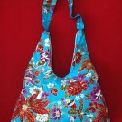 BLUE BOHO KIMONO PINK FLORAL STRAP SHOULDER HANDBAG
