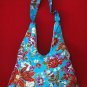 BLUE BOHO KIMONO PINK FLORAL STRAP SHOULDER HANDBAG