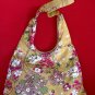 GOLD BOHO KIMONO PINK FLORAL STRAP SHOULDER HANDBAG
