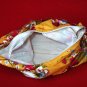 GOLD BOHO KIMONO PINK FLORAL STRAP SHOULDER HANDBAG