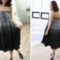 ROMANTIC PURPLE GYPSY RESORT CRINKLED LONG SKIRT/TUBE DRESS