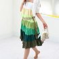 SEA BLUE GYPSY RESORT CRINKLED LONG SKIRT/TUBE DRESS