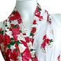 BLUE RUFFLES V-NECK FLORAL HALTER WEDDING WRAP DRESS SZ M to XL