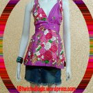 PURPLE RUFFLES STRAP V-NECK BABYDOLL TOP