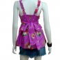 PURPLE RUFFLES STRAP V-NECK BABYDOLL TOP