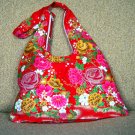 RED BOHO KIMONO PINK FLORAL STRAP SHOULDER HANDBAG