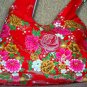 RED BOHO KIMONO PINK FLORAL STRAP SHOULDER HANDBAG