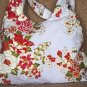 WHITE BOHO KIMONO FLORAL STRAP SHOULDER HANDBAG