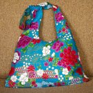 BLUE BOHO KIMONO FLORAL STRAP SHOULDER HANDBAG