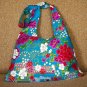 BLUE BOHO KIMONO FLORAL STRAP SHOULDER HANDBAG