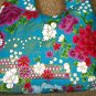 BLUE BOHO KIMONO FLORAL STRAP SHOULDER HANDBAG