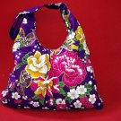 Royal Purple BOHO KIMONO FLORAL STRAP SHOULDER HANDBAG