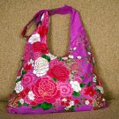 Pastel Lilac BOHO KIMONO FLORAL STRAP SHOULDER HANDBAG