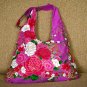 Pastel Lilac BOHO KIMONO FLORAL STRAP SHOULDER HANDBAG