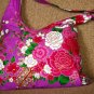 Pastel Lilac BOHO KIMONO FLORAL STRAP SHOULDER HANDBAG