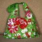 Green BOHO KIMONO FLORAL STRAP SHOULDER HANDBAG