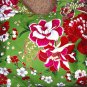Green BOHO KIMONO FLORAL STRAP SHOULDER HANDBAG