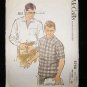 Vintage 1960's McCalls Mens Sewing Pattern 5758 Shirt Long or Short Sleeve Size Large CUT