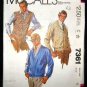 Vintage 1980's McCalls Mens Stretch Knit Sewing Pattern 7361 Sweater Vest Size  42 UNCUT