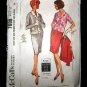 Vintage 1960's McCalls Sewing Pattern 7608 Suit Skirt Jacket Blouse Plus Size 16 1/2 - 18 1/2 CUT