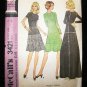 Vintage 1970's McCalls Sewing Pattern 3421 Long or Short Dress Size 16 CUT