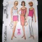 Vintage 60's McCalls Sewing Pattern 7794 Sleeveless Dress Blouse Top Shorts Pants Size 12 UNCUT