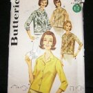 Vintage 1960's Butterick Sewing Pattern 2683 Long or Short Sleeve Blouse Plus Size 18 CUT