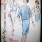 Vintage 1950's Simplicity Sewing Pattern 3339 Suit Jacket Blouse Skirt Plus Size 18 UNCUT
