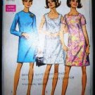 Vintage Simplicity Sewing Pattern 7696 Long Short Sleeve Dress in 3 Styles Plus Size 20 1/2 UNCUT