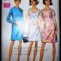Vintage Simplicity Sewing Pattern 7696 Long Short Sleeve Dress in 3 Styles Plus Size 20 1/2 UNCUT