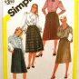 Vintage 1980's Simplicity Sewing Pattern 6128 Skirt Plus Size 16 1/2 thru 20 1/2 UNCUT
