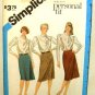 Vintage 1980's Simplicity Sewing Pattern 6521 Personal Fit Skirt Size 16 UNCUT