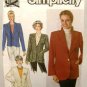 1990's Simplicity Sewing Pattern 9874 Short or Long Jacket Plus Size 16 - 24 UNCUT