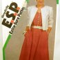 Vintage 1980's Simplicity ESP Sewing Pattern 6292 Dress Jacket Sash Plus Size 16 18 20 UNCUT