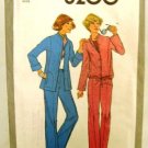Vintage 1970's Simplicity Sewing Pattern 8200 Jacket Pants 2 Styles Size 10 UNCUT