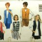 Vintage 1990's Butterick Sewing Pattern 4307 Fast & Easy Vest 4 Styles Size X Small - Medium UNCUT