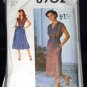 Vintage 1970's Simplicity Sewing Pattern 8902 Front Wrap Dress, Top, Skirt, Tie Belt Size 6 CUT