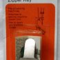 Scovill Dritz Metal Invisible Zipper Key Sewing Machine Attachment Fits any Zipper Foot NIP
