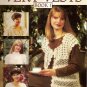1993 Leisure Arts Very Vests Book 1 Pattern Leaflet #2499 Crochet Vest in 4 Styles A1003
