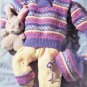 Patons Knitting Pattern Booklet 669 Baby Astra Sweater Booties Sleeper Size 6 - 30 Months A1013