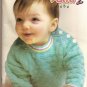 Patons Knitting Pattern Booklet 672 Baby Astra 2 Sweater Booties Sleeper Size 3 - 24 Months A1014