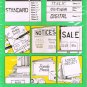 Helix Lettering Guide Letter Stencil Standard, Upper Case, 1 1/4" 30mm Letters