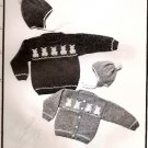 Yankee Knitter Designs Knitting Pattern Leaflet #11 Childs Bunny Pullover Cardigan or Hat A1031