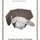 Yankee Knitter Designs Knitting Pattern Leaflet #9 Childs or Adult Fisherland Guernsey Sweater A1052
