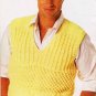 Simplicity Knitting with Style Pattern Booklet #0441 Mens or Womans Sweater and Vest A1036